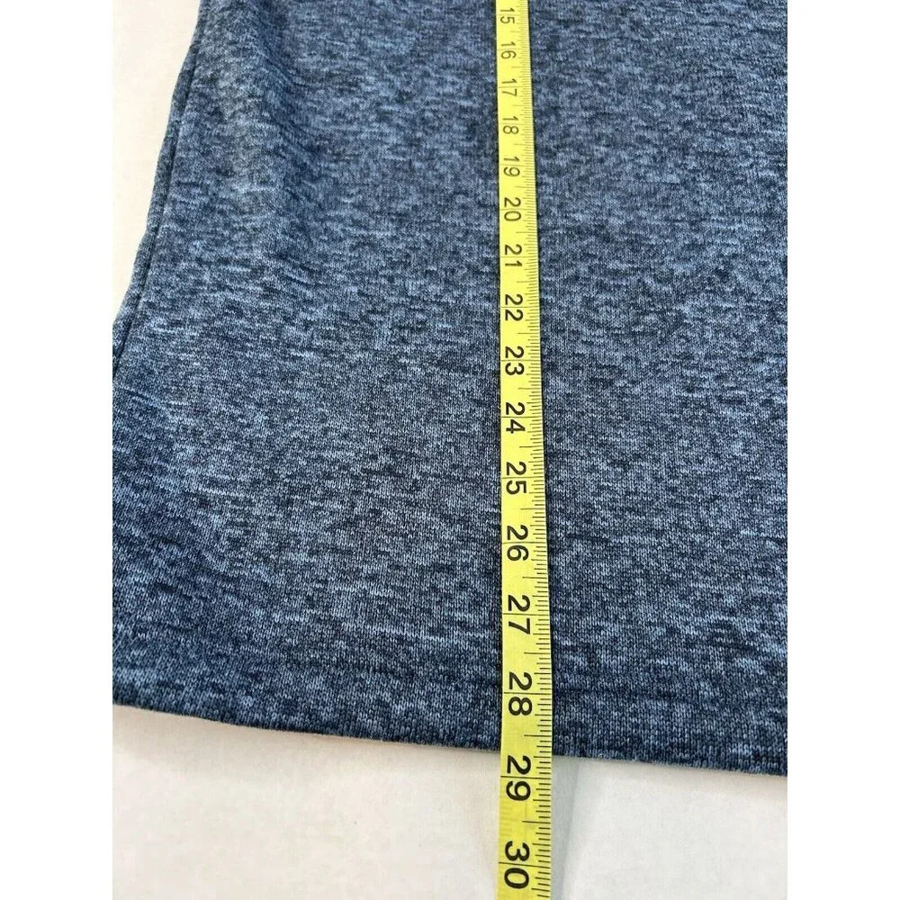 Eddie Bauer Men's Sz M 1/4 Zip Pullover Fleece Sweater Heathered Blue Outdoors - Picture 7 of 7